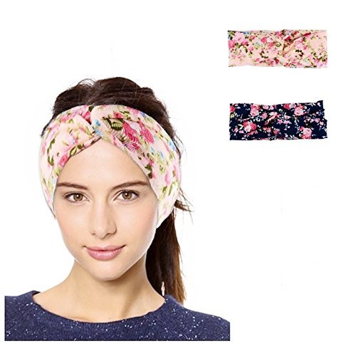 Gugzy Cotton Head Bands Twisted Head Wrap Yoga Hair Accessories for Women and Girls (Style 5) Multicolor