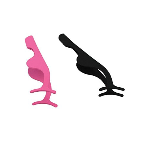 Gugzy® Siempre21 Stainless Steel False Eyelashes Extension Applicator Tool Fish Tail Clip Auxiliary Clip Tweezers Nipper Tool (1, Silver)