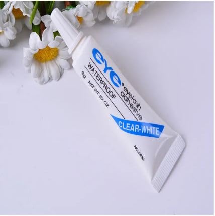 Gugzy® 10 Pairs Handmade Natural Soft False Eyelashes Fake Eye Lash Glue Included | Long-lasting | Voluminous Eyelashes | Dramatic Lash Look | Easy Application (10 Pair Eyelash + White Glue)