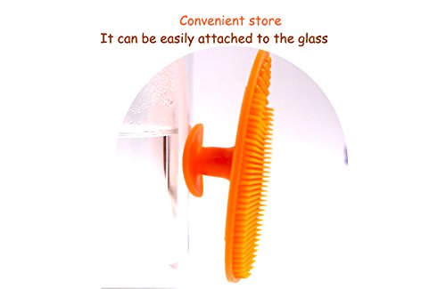 Gugzy® Facial Cleansing Pads, Soft Silicone Face Scrubbers Exfoliators Face Cleansing Tool, Perfect for Massage, Washing Pore Cleanser, Blackhead Removing, Exfoliating and Baby Shower (Pink + Blue)