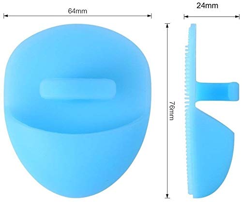 Gugzy® Facial Pore Cleansing Pads, Silicone Face Scrubbers Soft Exfoliators Cleansing Tool Massage Washing Pore Cleanser Blackhead Removing Baby Pet Shower (1, Green)