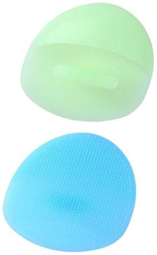 Gugzy® Facial Pore Cleansing Pads, Silicone Face Scrubbers Soft Exfoliators Cleansing Tool Massage Washing Pore Cleanser Blackhead Removing Baby Pet Shower (1, Green)