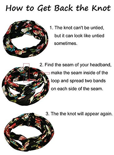 Gugzy Cotton Head Bands Twisted Head Wrap Yoga Hair Accessories for Women and Girls (Style 5) Multicolor