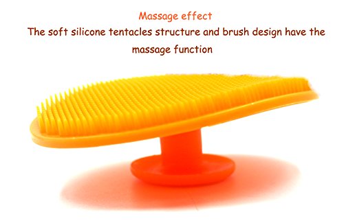 Gugzy® Facial Cleansing Pads, Soft Silicone Face Scrubbers Exfoliators Face Cleansing Tool, Perfect for Massage, Washing Pore Cleanser, Blackhead Removing, Exfoliating and Baby Shower (Pink + Blue)