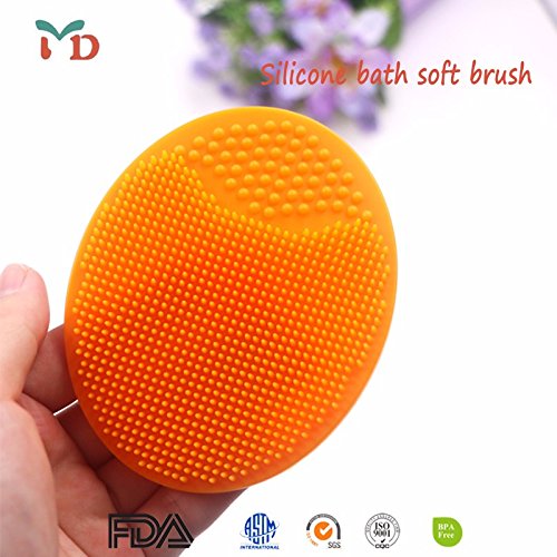 Gugzy® Facial Cleansing Pads, Soft Silicone Face Scrubbers Exfoliators Face Cleansing Tool, Perfect for Massage, Washing Pore Cleanser, Blackhead Removing, Exfoliating and Baby Shower (Pink + Blue)