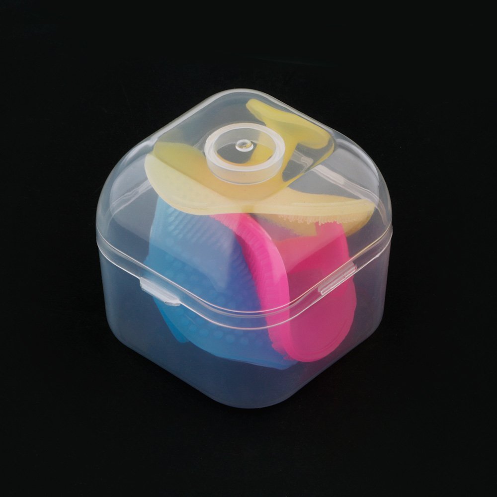 Gugzy® Facial Cleansing Pads, Soft Silicone Face Scrubbers Exfoliators Face Cleansing Tool, Perfect for Massage, Washing Pore Cleanser, Blackhead Removing, Exfoliating and Baby Shower (Pink + Blue)