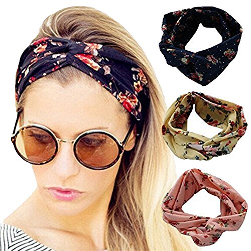 Gugzy Cotton Head Bands Twisted Head Wrap Yoga Hair Accessories for Women and Girls (Style 5) Multicolor