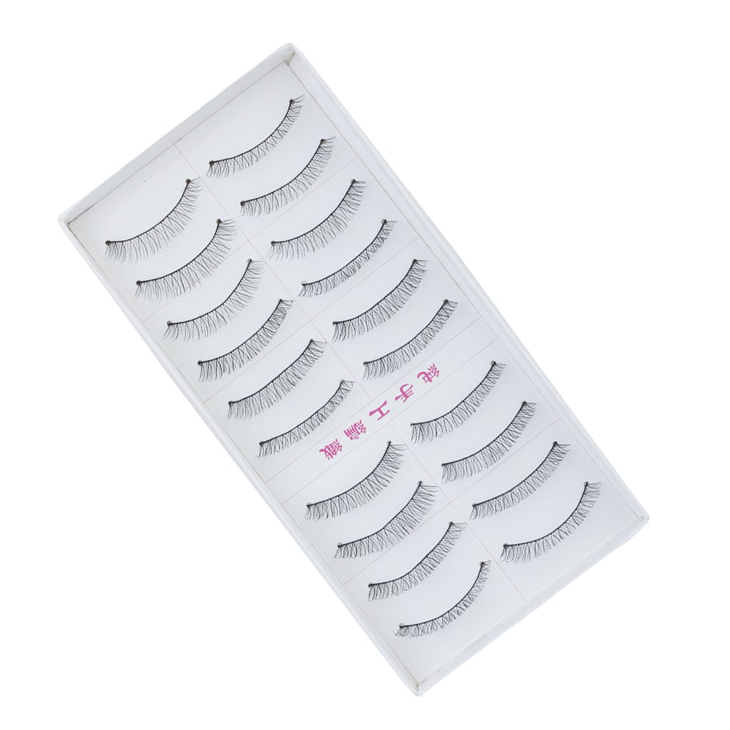 Gugzy® Siempre21 10 Pairs Handmade Natural Soft False Eyelashes Fake Eye Lash