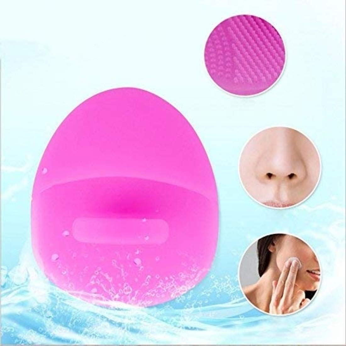 Gugzy® Facial Pore Cleansing Pads, Silicone Face Scrubbers Soft Exfoliators Cleansing Tool Massage Washing Pore Cleanser Blackhead Removing Baby Pet Shower (1, Green)