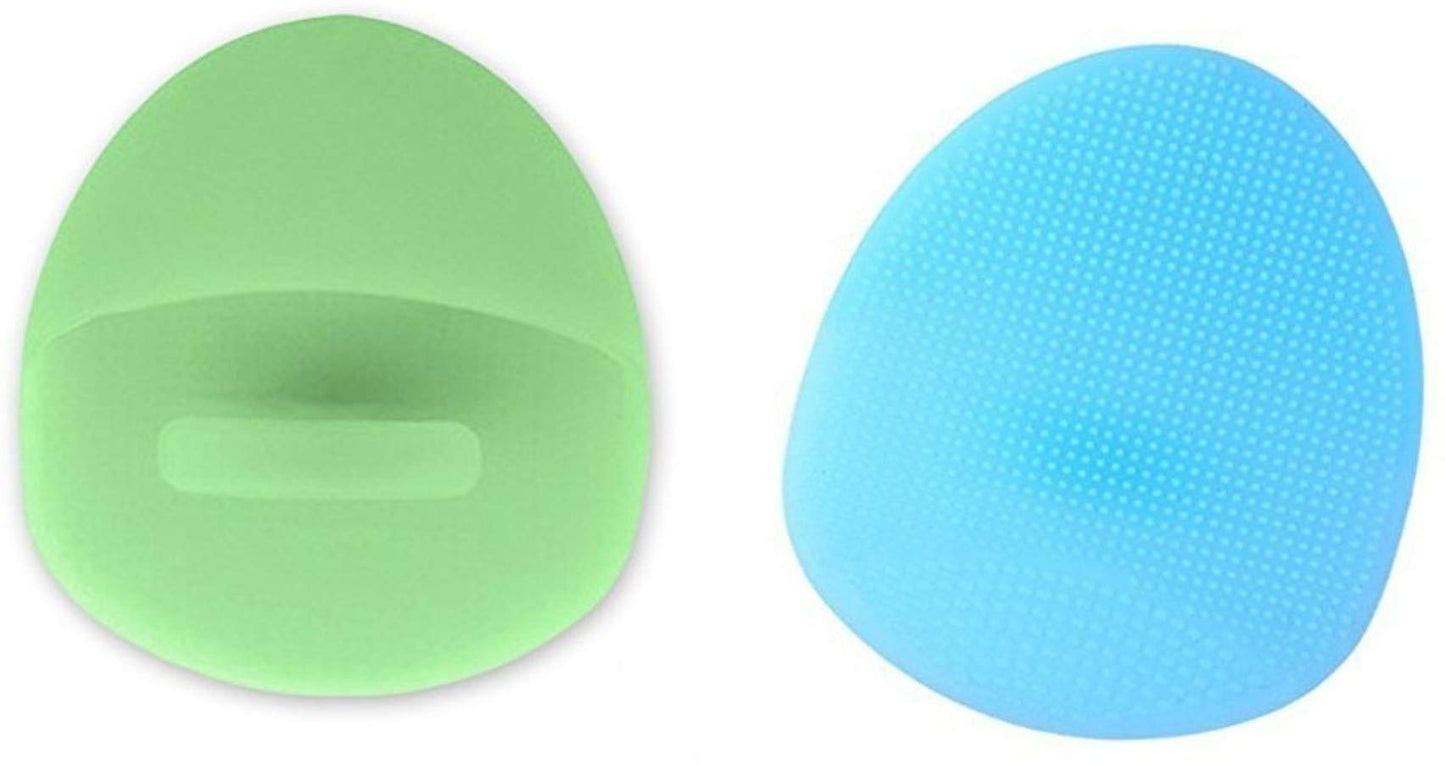 Gugzy® Facial Pore Cleansing Pads, Silicone Face Scrubbers Soft Exfoliators Cleansing Tool Massage Washing Pore Cleanser Blackhead Removing Baby Pet Shower (1, Green)