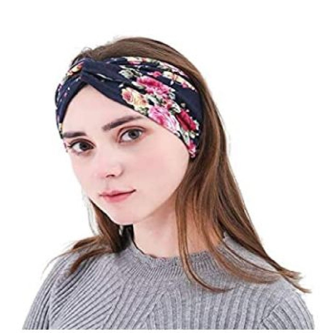 Gugzy Cotton Head Bands Twisted Head Wrap Yoga Hair Accessories for Women and Girls (Style 5) Multicolor