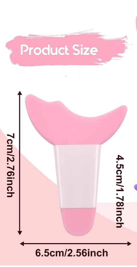 3 in 1 Multifunctional Eyelash Makeup Auxiliary Guard Tool, Applicator Guide Auxiliary Artifact Mascara Eyeliner Eye Shadow Painting Silicone Upper and Lower Bezel Tool (Pack of 1, White)