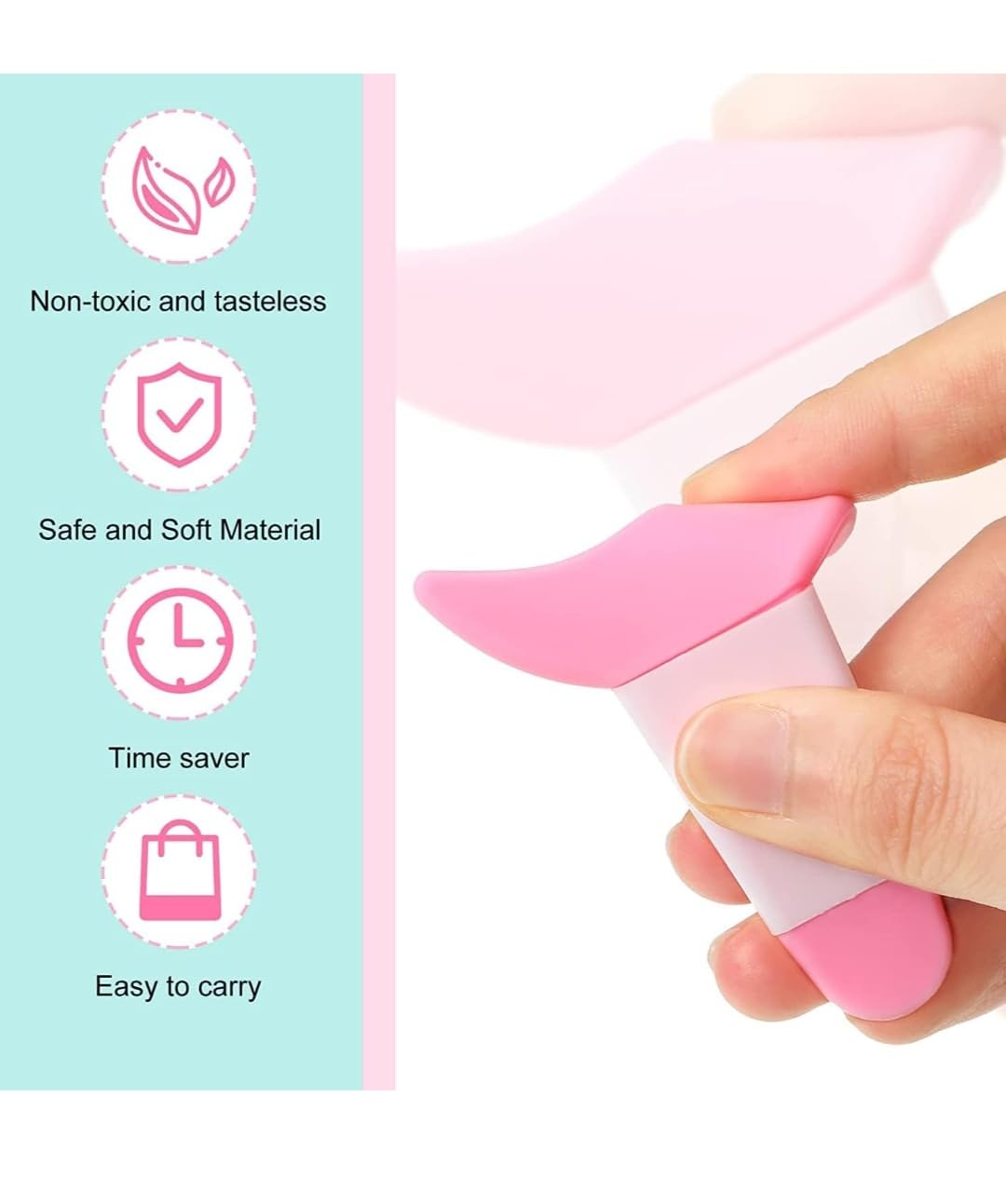 3 in 1 Multifunctional Eyelash Makeup Auxiliary Guard Tool, Applicator Guide Auxiliary Artifact Mascara Eyeliner Eye Shadow Painting Silicone Upper and Lower Bezel Tool (Pack of 1, White)