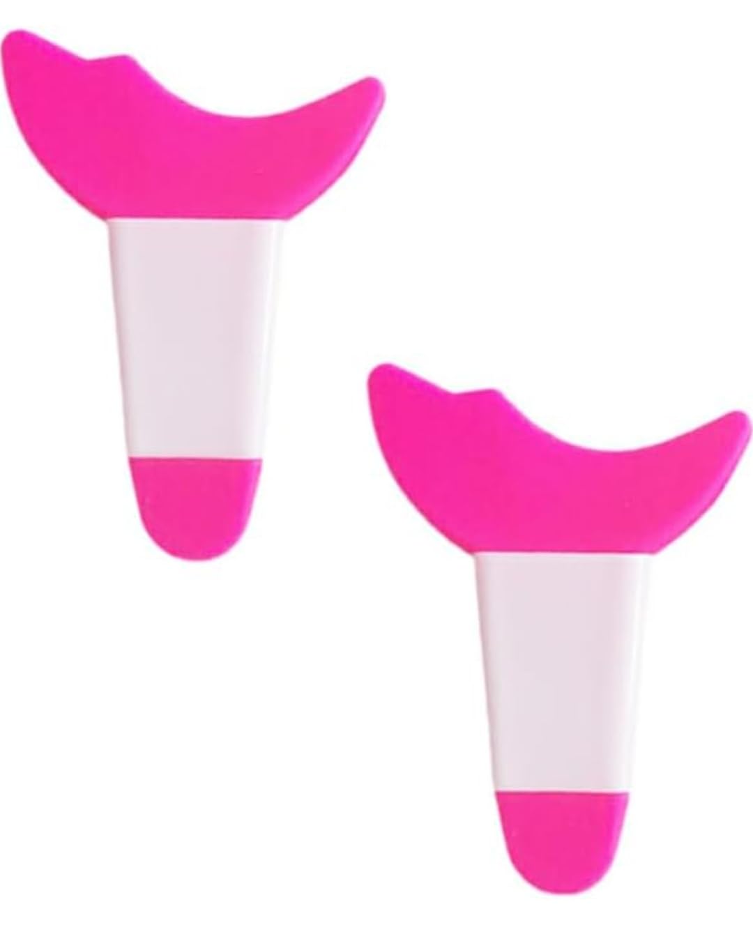 3 in 1 Multifunctional Eyelash Makeup Auxiliary Guard Tool, Applicator Guide Auxiliary Artifact Mascara Eyeliner Eye Shadow Painting Silicone Upper and Lower Bezel Tool (Pack of 1, White)