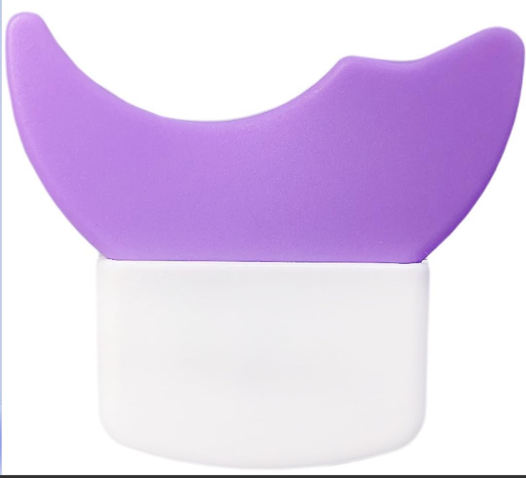 3 in 1 Multifunctional Eyelash Makeup Auxiliary Guard Tool, Applicator Guide Auxiliary Artifact Mascara Eyeliner Eye Shadow Painting Silicone Upper and Lower Bezel Tool (Pack of 1, White)