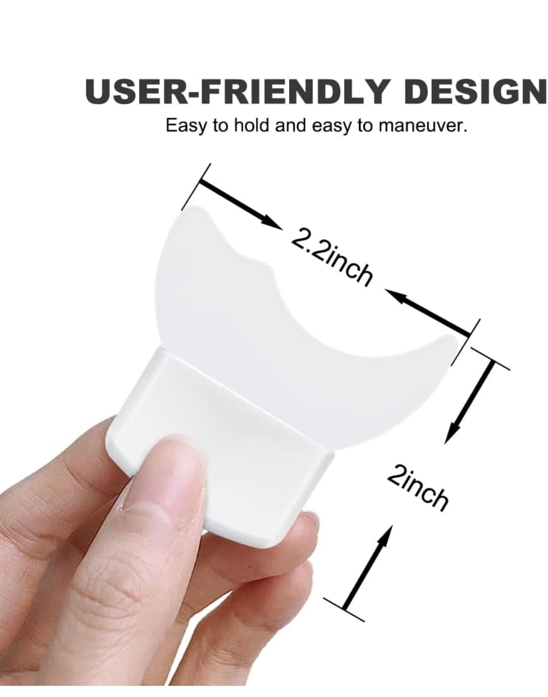 3 in 1 Multifunctional Eyelash Makeup Auxiliary Guard Tool, Applicator Guide Auxiliary Artifact Mascara Eyeliner Eye Shadow Painting Silicone Upper and Lower Bezel Tool (Pack of 1, White)