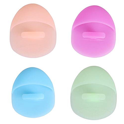 Gugzy® Facial Pore Cleansing Pads, Silicone Face Scrubbers Soft Exfoliators Cleansing Tool Massage Washing Pore Cleanser Blackhead Removing Baby Pet Shower (1, Green)