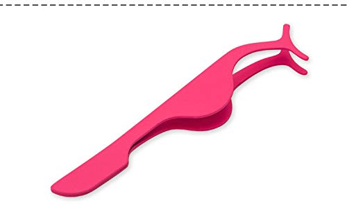 Gugzy® Siempre21 Stainless Steel False Eyelashes Extension Applicator Tool Fish Tail Clip Auxiliary Clip Tweezers Nipper Tool (1, Silver)