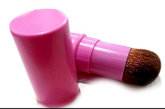 Gugzy Retractable Pro Beauty Kabuki Makeup Cosmetic Face Powder Foundation Blush Brush (Black)