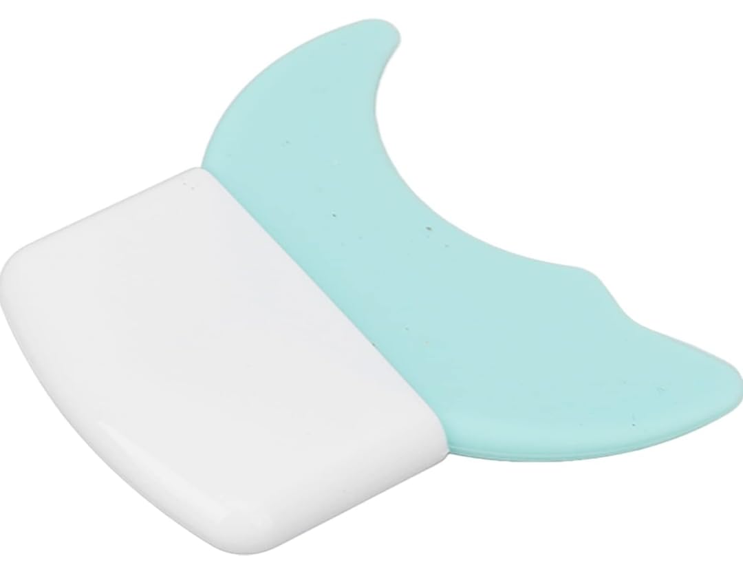 3 in 1 Multifunctional Eyelash Makeup Auxiliary Guard Tool, Applicator Guide Auxiliary Artifact Mascara Eyeliner Eye Shadow Painting Silicone Upper and Lower Bezel Tool (Pack of 1, White)