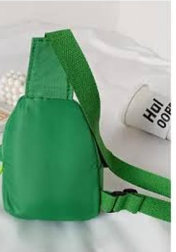 Cartoon Kids Chest Bag with Adjustable Straps - Playful and Practical Toddler Sling Bag (Blue)