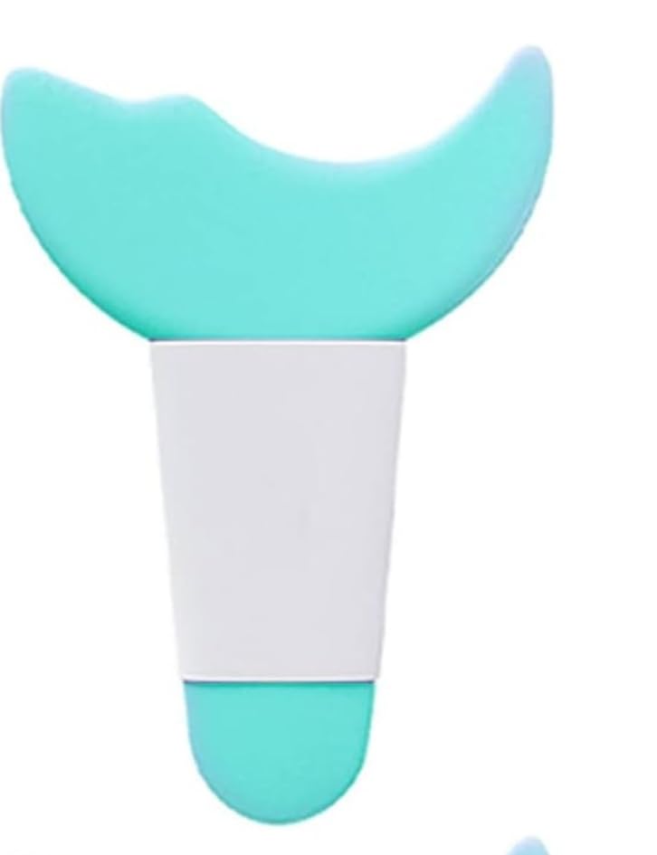 3 in 1 Multifunctional Eyelash Makeup Auxiliary Guard Tool, Applicator Guide Auxiliary Artifact Mascara Eyeliner Eye Shadow Painting Silicone Upper and Lower Bezel Tool (Pack of 1, White)