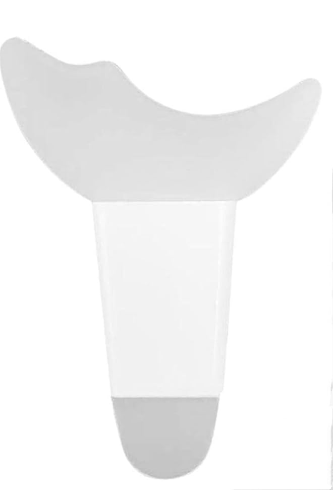 3 in 1 Multifunctional Eyelash Makeup Auxiliary Guard Tool, Applicator Guide Auxiliary Artifact Mascara Eyeliner Eye Shadow Painting Silicone Upper and Lower Bezel Tool (Pack of 1, White)