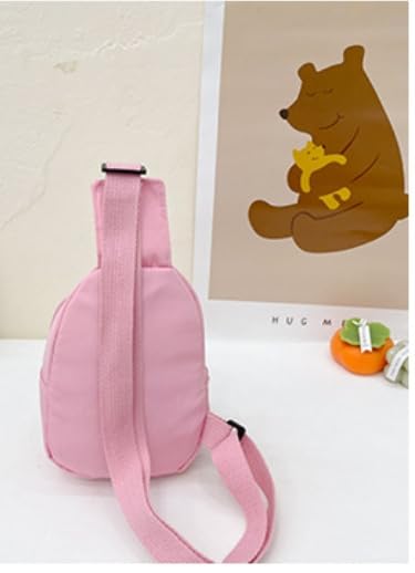 Cartoon Kids Chest Bag with Adjustable Straps - Playful and Practical Toddler Sling Bag (Blue)