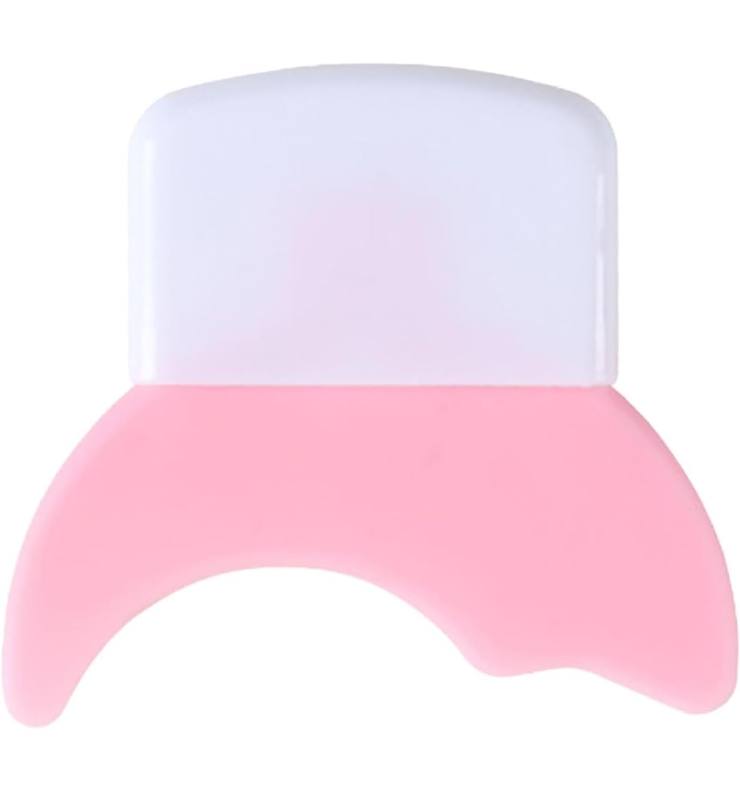 3 in 1 Multifunctional Eyelash Makeup Auxiliary Guard Tool, Applicator Guide Auxiliary Artifact Mascara Eyeliner Eye Shadow Painting Silicone Upper and Lower Bezel Tool (Pack of 1, White)