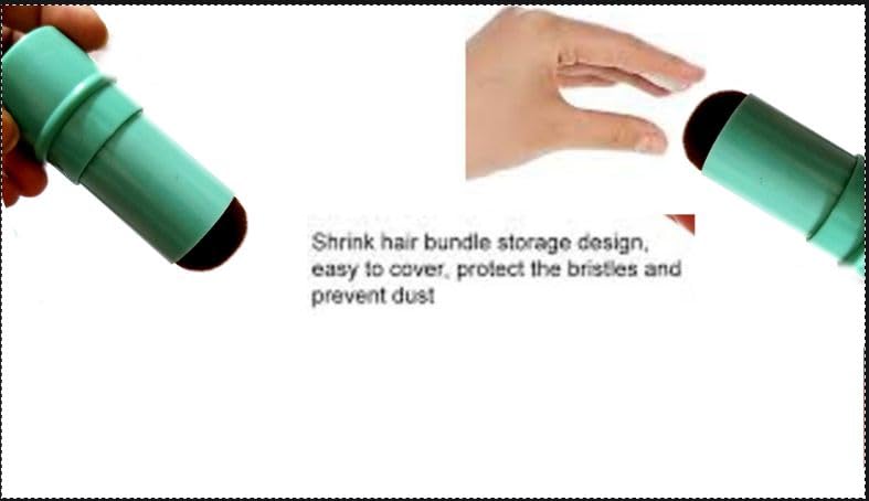 Gugzy Retractable Pro Beauty Kabuki Makeup Cosmetic Face Powder Foundation Blush Brush (Black)