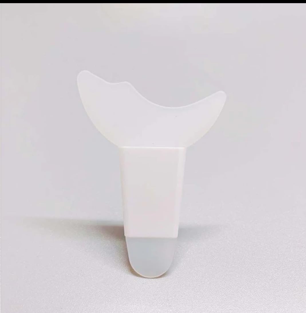 3 in 1 Multifunctional Eyelash Makeup Auxiliary Guard Tool, Applicator Guide Auxiliary Artifact Mascara Eyeliner Eye Shadow Painting Silicone Upper and Lower Bezel Tool (Pack of 1, White)