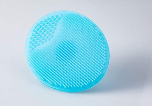 Gugzy® Facial Cleansing Pads, Soft Silicone Face Scrubbers Exfoliators Face Cleansing Tool, Perfect for Massage, Washing Pore Cleanser, Blackhead Removing, Exfoliating and Baby Shower (Pink + Blue)