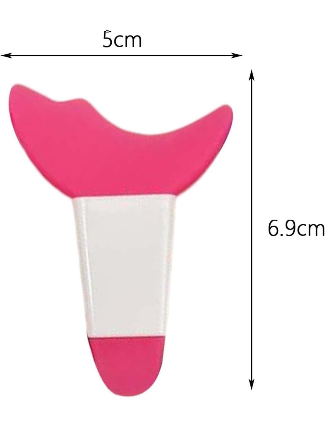 3 in 1 Multifunctional Eyelash Makeup Auxiliary Guard Tool, Applicator Guide Auxiliary Artifact Mascara Eyeliner Eye Shadow Painting Silicone Upper and Lower Bezel Tool (Pack of 1, White)