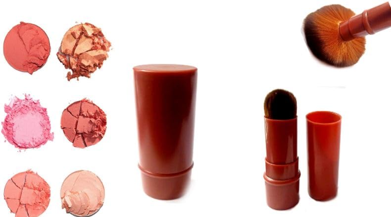 Gugzy Retractable Pro Beauty Kabuki Makeup Cosmetic Face Powder Foundation Blush Brush (Black)