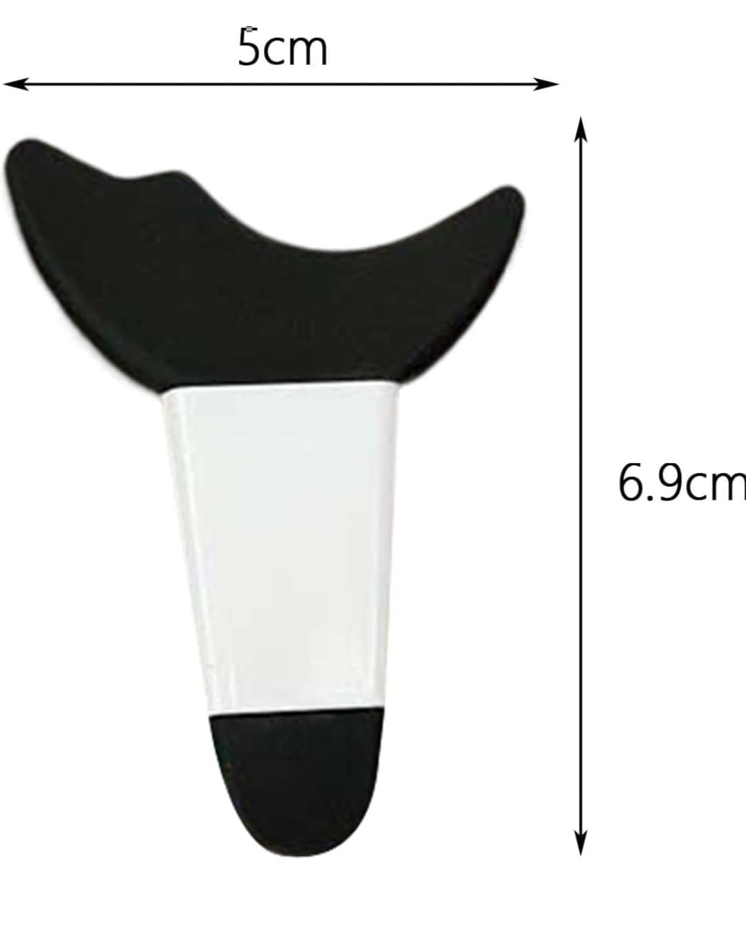 3 in 1 Multifunctional Eyelash Makeup Auxiliary Guard Tool, Applicator Guide Auxiliary Artifact Mascara Eyeliner Eye Shadow Painting Silicone Upper and Lower Bezel Tool (Pack of 1, White)