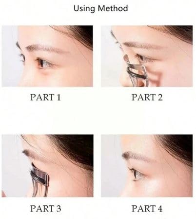 Gugzy Siempre21 Stainless Steel Professional Eyelash Curler Eye Lashes Curling Clip (Silver)