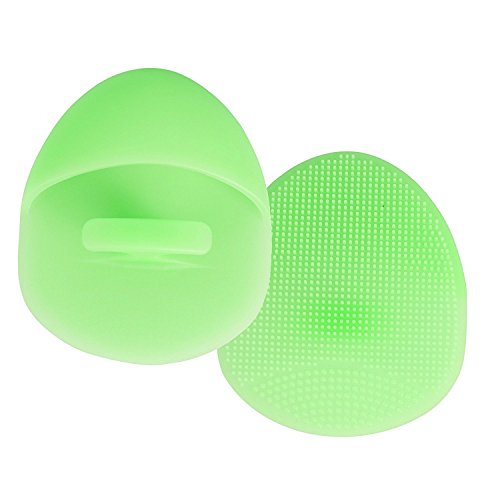 Gugzy® Facial Pore Cleansing Pads, Silicone Face Scrubbers Soft Exfoliators Cleansing Tool Massage Washing Pore Cleanser Blackhead Removing Baby Pet Shower (1, Green)