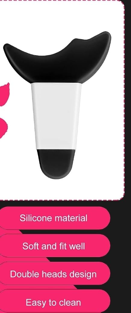 3 in 1 Multifunctional Eyelash Makeup Auxiliary Guard Tool, Applicator Guide Auxiliary Artifact Mascara Eyeliner Eye Shadow Painting Silicone Upper and Lower Bezel Tool (Pack of 1, White)