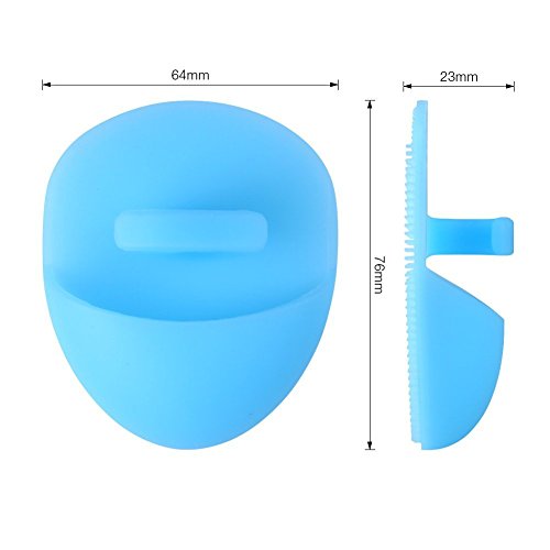 Gugzy® Facial Pore Cleansing Pads, Silicone Face Scrubbers Soft Exfoliators Cleansing Tool Massage Washing Pore Cleanser Blackhead Removing Baby Pet Shower (1, Green)