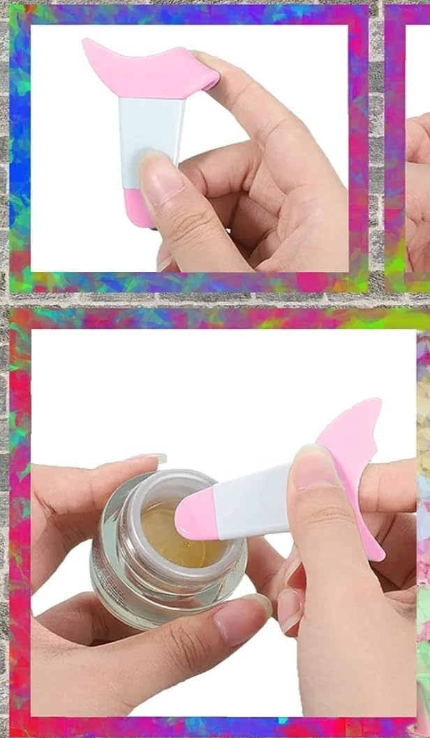 3 in 1 Multifunctional Eyelash Makeup Auxiliary Guard Tool, Applicator Guide Auxiliary Artifact Mascara Eyeliner Eye Shadow Painting Silicone Upper and Lower Bezel Tool (Pack of 1, White)