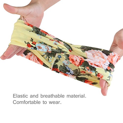 Gugzy Cotton Head Bands Twisted Head Wrap Yoga Hair Accessories for Women and Girls (Style 5) Multicolor