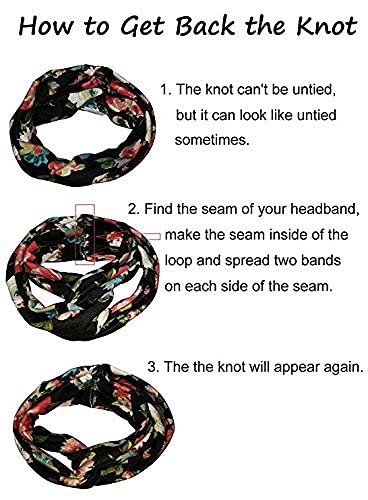 Gugzy Cotton Head Bands Twisted Head Wrap Yoga Hair Accessories for Women and Girls (Style 5) Multicolor