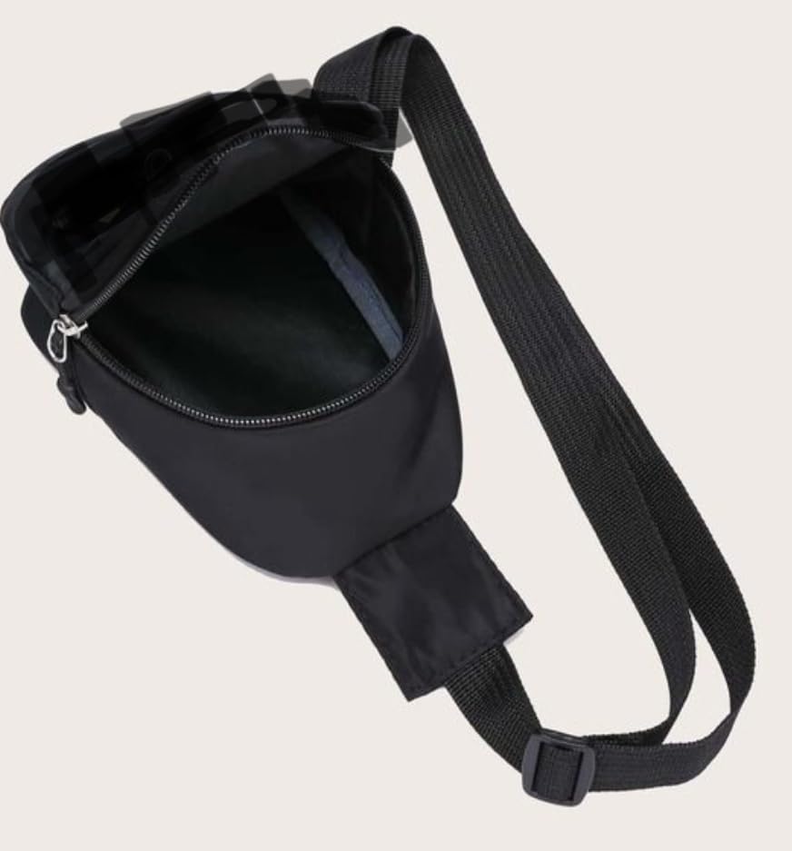 Cartoon Kids Chest Bag with Adjustable Straps - Playful and Practical Toddler Sling Bag (Blue)