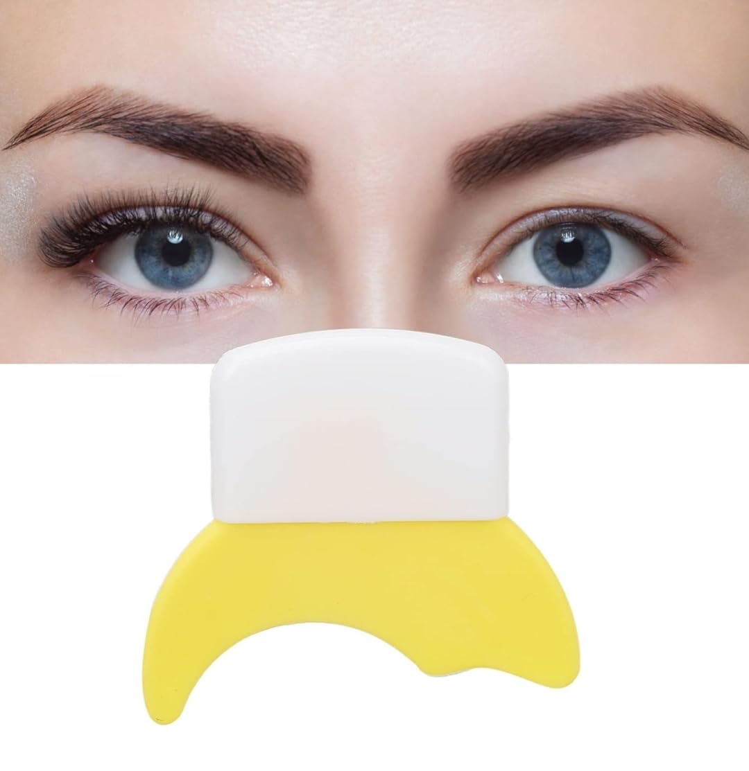 3 in 1 Multifunctional Eyelash Makeup Auxiliary Guard Tool, Applicator Guide Auxiliary Artifact Mascara Eyeliner Eye Shadow Painting Silicone Upper and Lower Bezel Tool (Pack of 1, White)