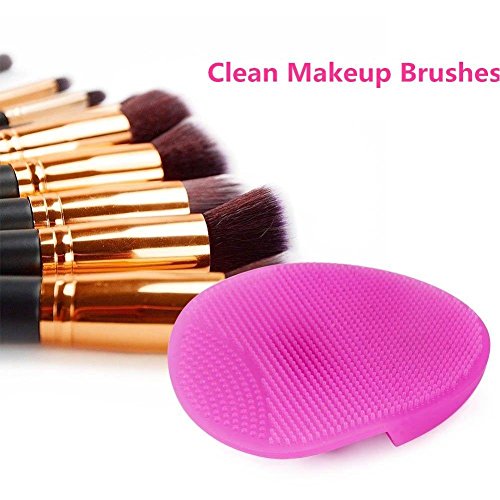 Gugzy® Facial Pore Cleansing Pads, Silicone Face Scrubbers Soft Exfoliators Cleansing Tool Massage Washing Pore Cleanser Blackhead Removing Baby Pet Shower (1, Green)