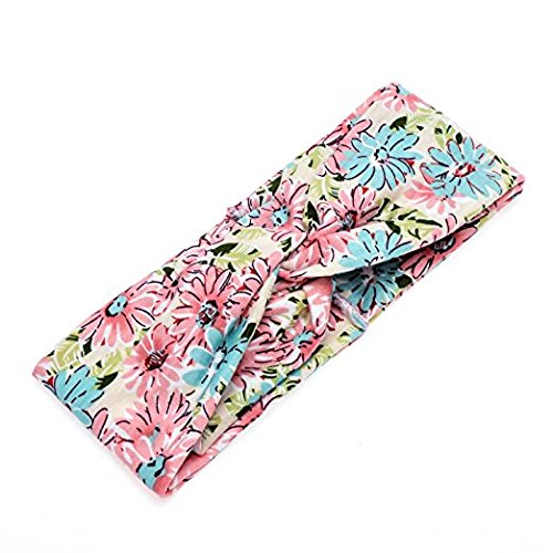 Gugzy Cotton Head Bands Twisted Head Wrap Yoga Hair Accessories for Women and Girls (Style 5) Multicolor