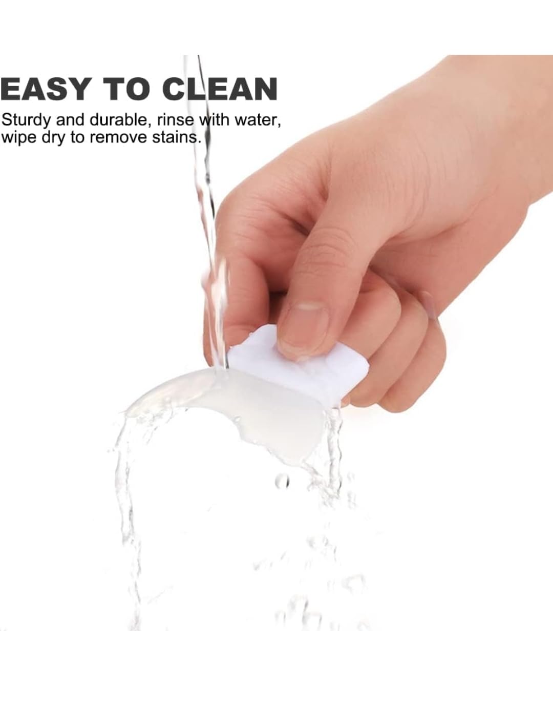 3 in 1 Multifunctional Eyelash Makeup Auxiliary Guard Tool, Applicator Guide Auxiliary Artifact Mascara Eyeliner Eye Shadow Painting Silicone Upper and Lower Bezel Tool (Pack of 1, White)