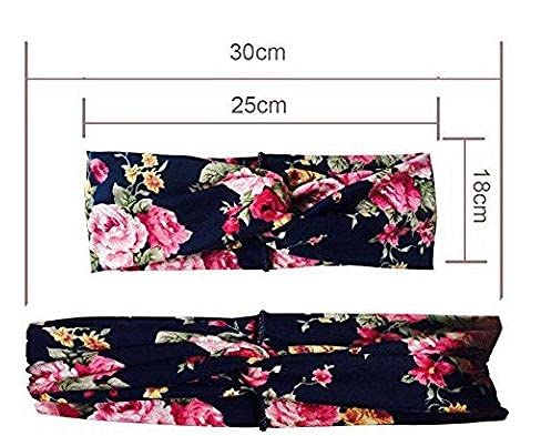 Gugzy Cotton Head Bands Twisted Head Wrap Yoga Hair Accessories for Women and Girls (Style 5) Multicolor