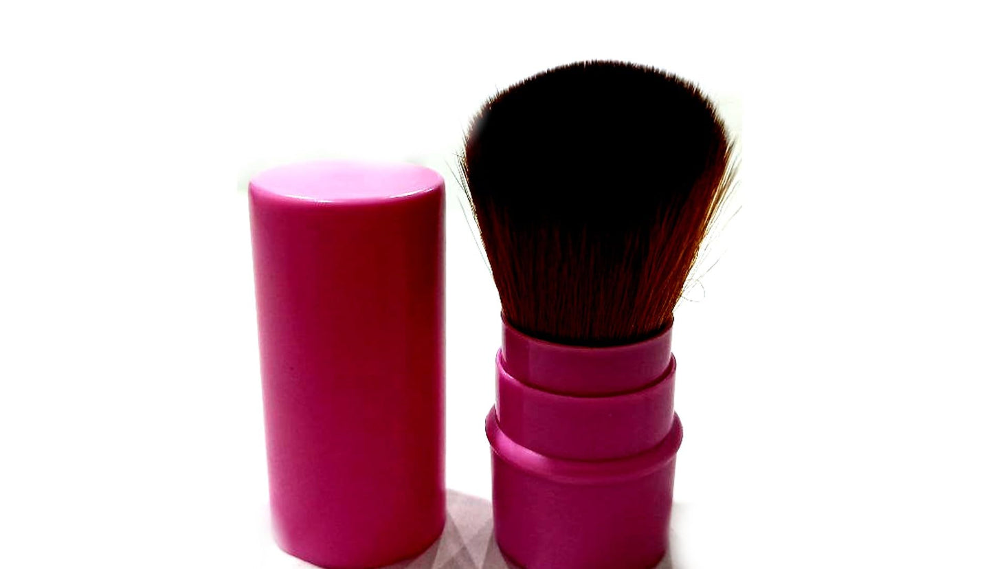 Gugzy Retractable Pro Beauty Kabuki Makeup Cosmetic Face Powder Foundation Blush Brush (Black)