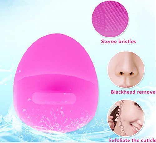 Gugzy® Facial Pore Cleansing Pads, Silicone Face Scrubbers Soft Exfoliators Cleansing Tool Massage Washing Pore Cleanser Blackhead Removing Baby Pet Shower (1, Green)